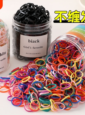 头绳儿童彩色一次性皮筋女扎头女童小发圈不伤发宝宝橡皮筋绑发绳
