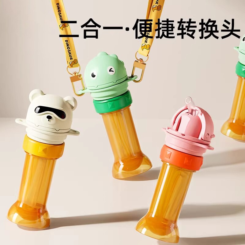矿泉水吸管盖儿童宝宝喝水神器防呛水瓶盖便携水瓶转换嘴头帽通用