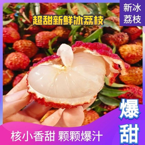 新鲜冷冻荔枝速冻冰冻冰鲜荔枝大果当季孕妇水果奶茶店批发包邮