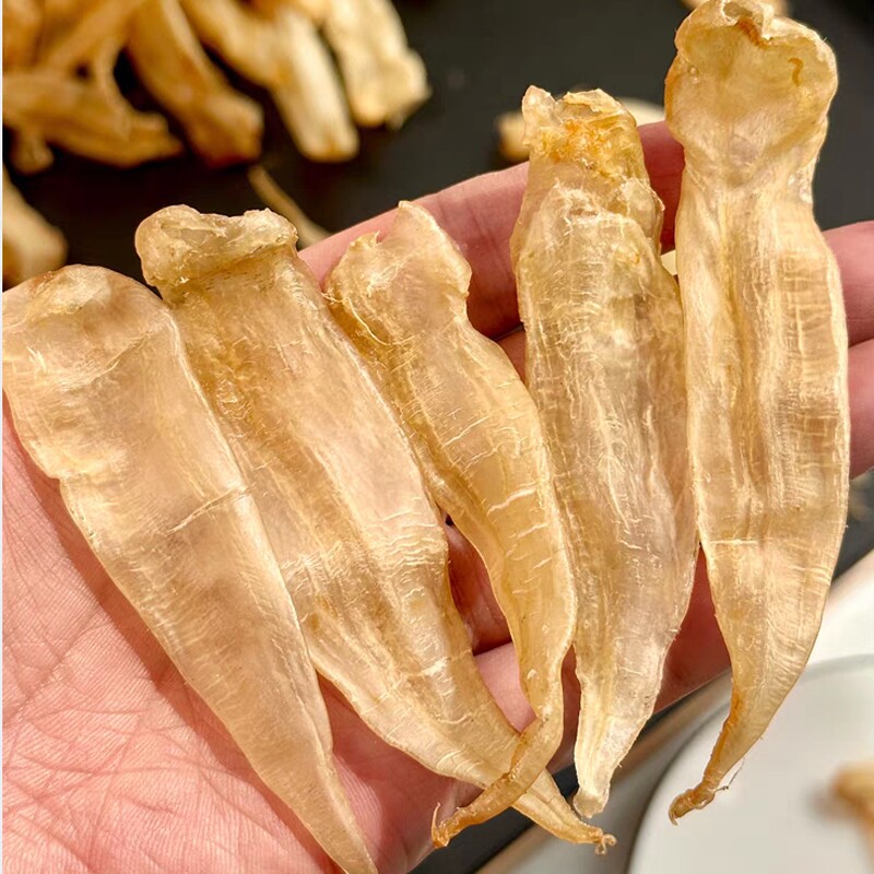 嗨动力野生低腥豆仁鱼胶干货正品图片