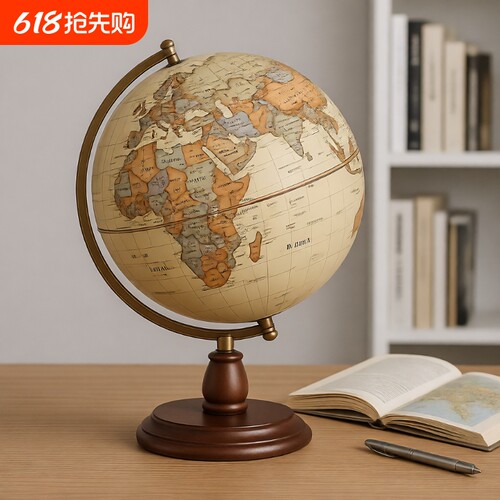 【天屿地球仪】20cm仿古浮雕高清
