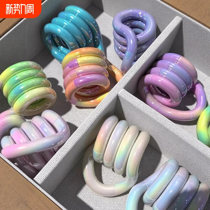 正版美国tango感温变色扭扭乐夜光解压捏捏专注神器网红爆款玩具