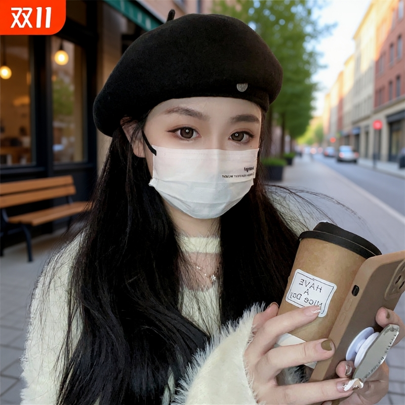 黑色保暖贝雷帽|超5000次加购