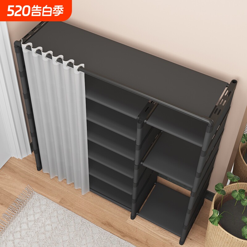 鞋架家用入户门口多层带门鞋柜防尘收纳神器简易卧室大容量宿舍