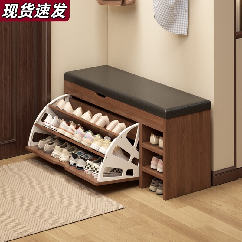 实木鞋架家用门口可坐鞋柜坐凳一体换鞋凳穿鞋凳收纳室内简易储物
