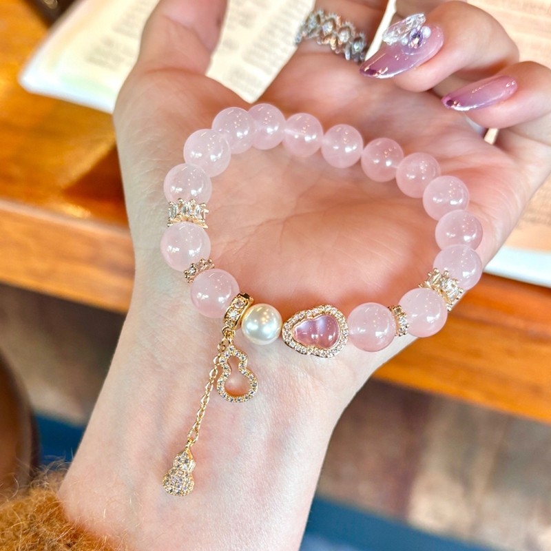 天然薰衣草紫水晶手串葫芦手链女款2025新款甜美轻奢精致高级显白