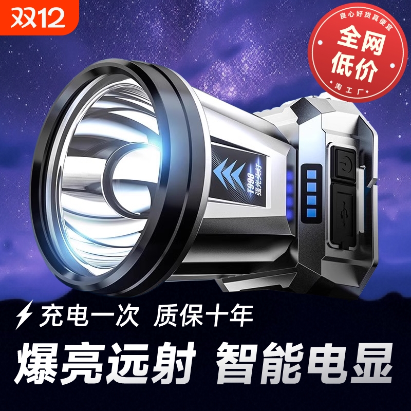 头戴式强光充电头灯|千人加购