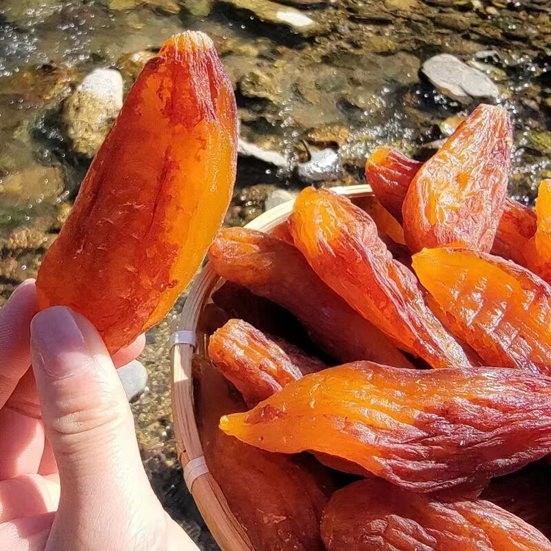 红薯干农家自制无糖精软糯倒蒸原味减皮地瓜干自晒孕妇袋装好吃