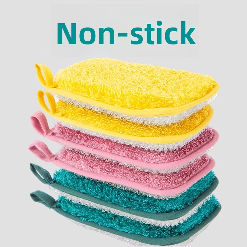 高端双面洗碗海绵擦洗碗布不沾油去污厨房专用刷碗刷锅家用百洁布
