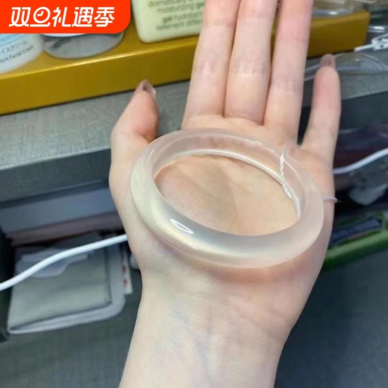 抖音同款新款白月光仿天然玛瑙高冰种玉镯超仙增加气质手镯