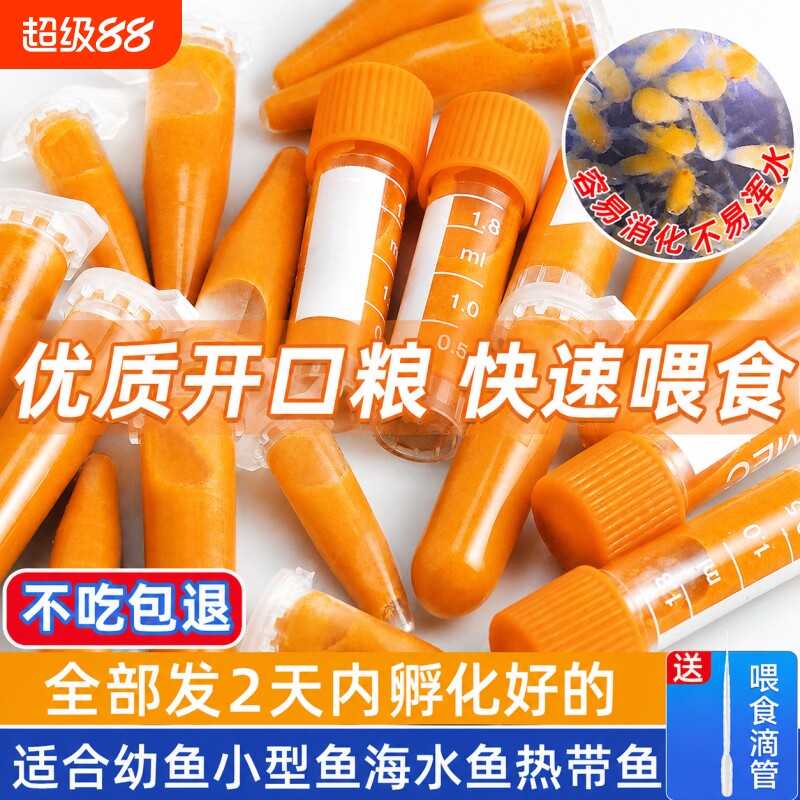 冰冻丰年虾幼虫冷冻丰年虾卵孵化图片