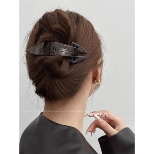 NINE九 高级感大号抓夹后脑勺一字夹燕尾夹鸭嘴夹 发夹女2024新款