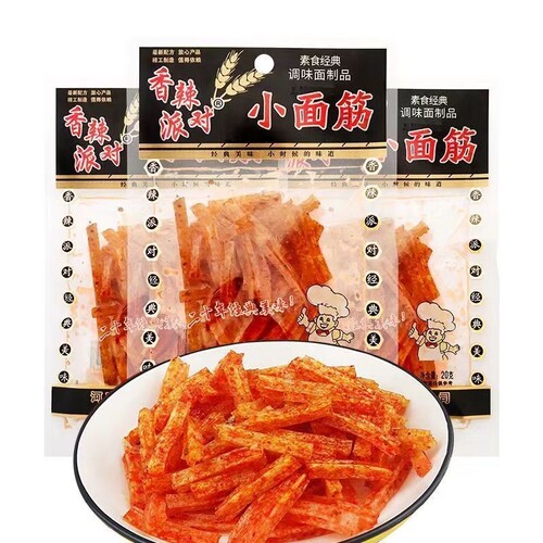 香辣派对小面筋120包大包装