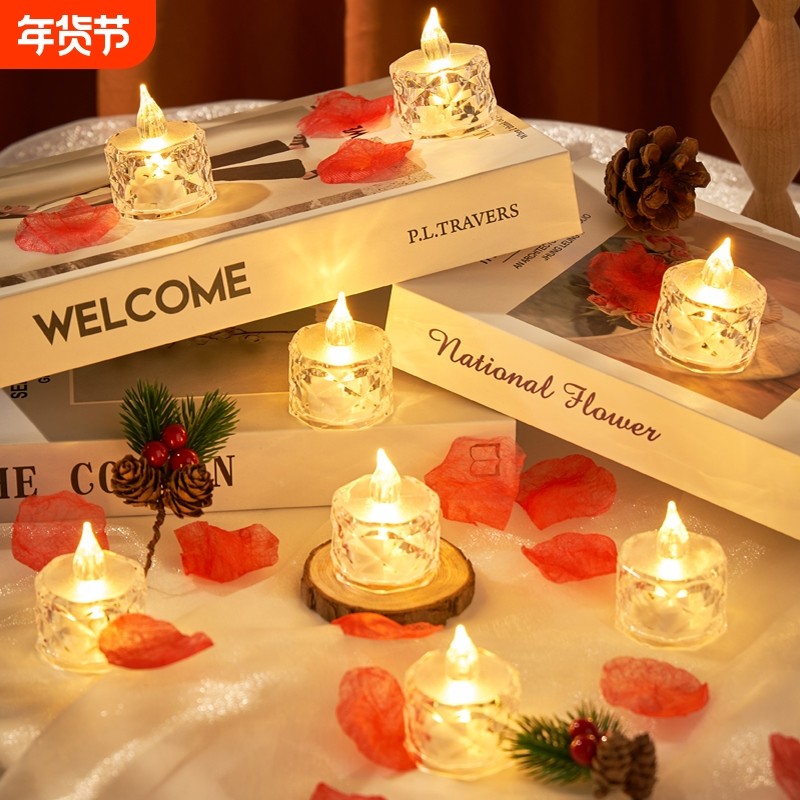 过年led电子蜡烛灯浪漫氛围布置求婚生日场景装饰后备箱惊喜表白