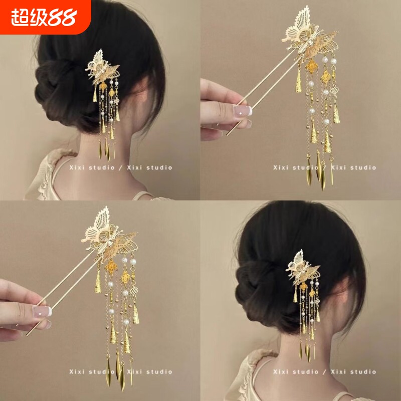 金树流苏发簪新品|超6000次加购图片