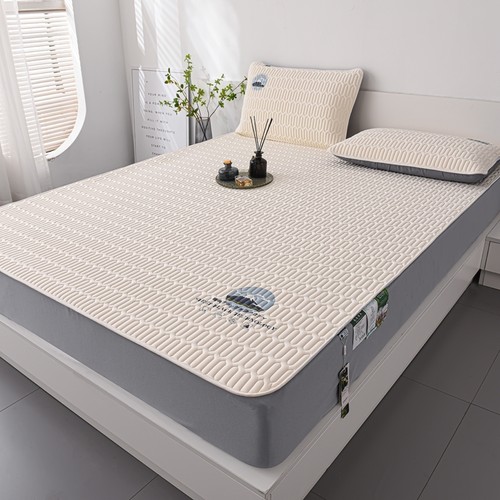 猫人夏季冰丝乳胶凉席床笠款席子宿舍学生单人可水洗空调席三件套