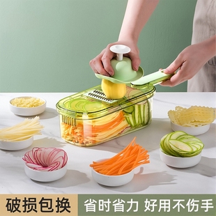 切菜神器擦丝器土豆丝刨丝器切片机家用厨房多功能削萝卜不伤手