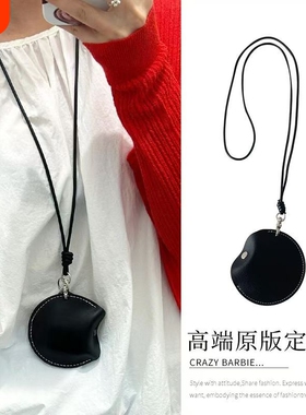 迷你蓝牙耳机零钱包复古钥匙包挂脖收纳包高级感ins新款项链毛衣