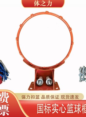 标准篮球架投篮框篮球框家用成人国标室外户外扣篮筐实心训练