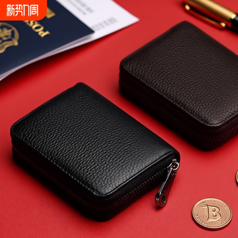 卡包男防盗刷卡片包证件卡夹超薄卡套女零钱护照小巧轻薄多功能