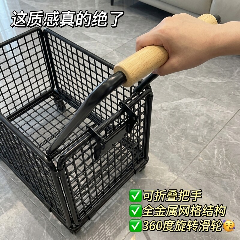 拉货专用拖车便携购物车购物拉杆轻便取快递神器家用买菜篮子折叠