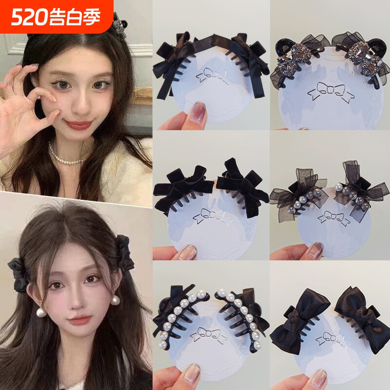 小抓夹发夹网红公主头蝴蝶结气质2026新款甜美前额刘海侧边夹发饰