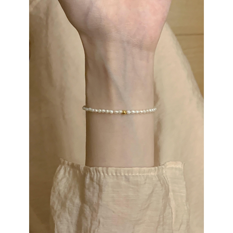 Millie不规则极细天然淡水珍珠手链女轻奢小众高级感小米珠手串