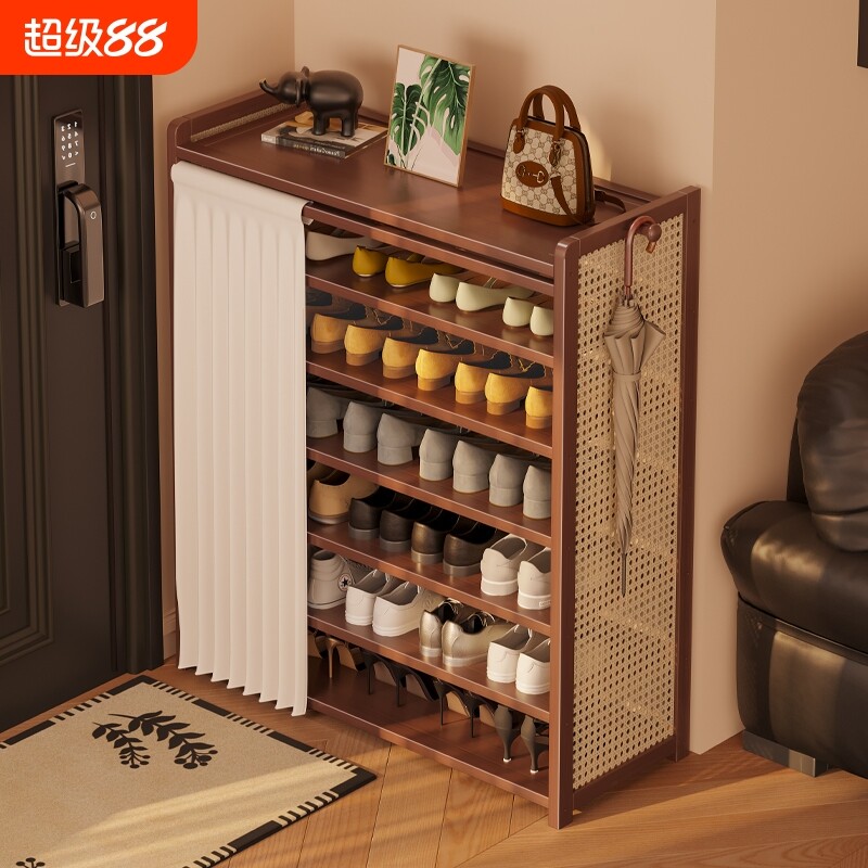 鞋架门口家用多层2025出租房用室内防尘鞋柜收纳鞋子玄关宿舍楠竹