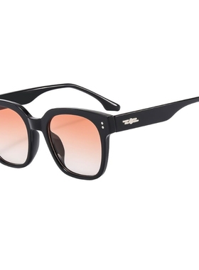 落日色墨镜女时尚百搭大框显瘦防紫外线近视太阳镜男偏光