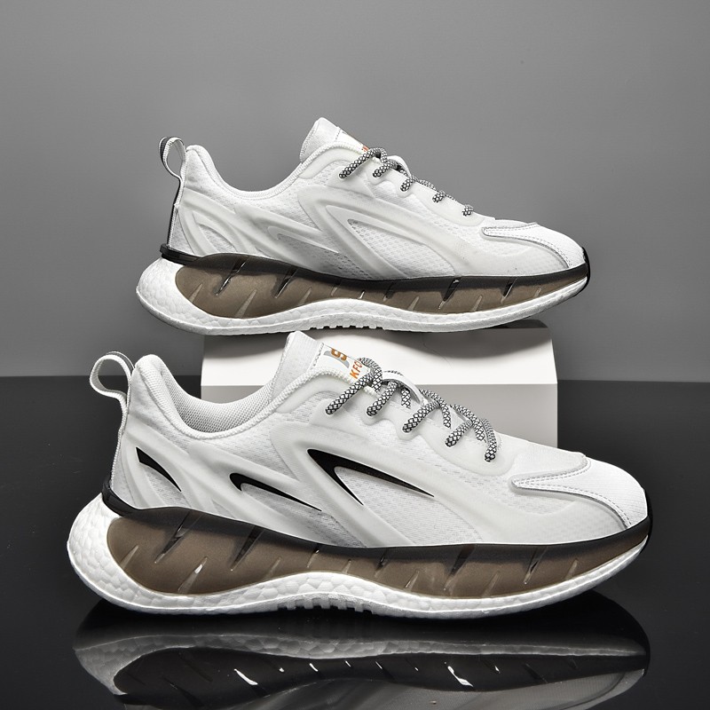 椰子男鞋秋季青少年学生防滑减震软底跑步运动鞋百搭休闲老爹潮鞋