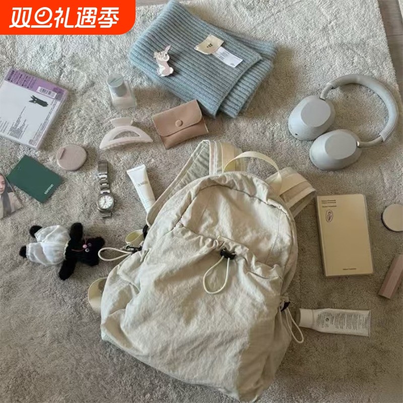 伊布古奇旅游轻便男双肩包新款防水背包女高中生旅行书包登山徒步