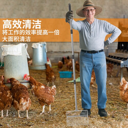 升级长手柄大铲面鸡屎铲猫砂铲