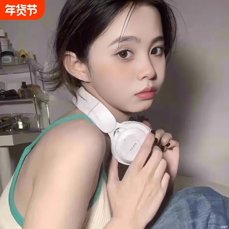 蓝牙耳机头戴式主动降噪高清HIFI音质可拉伸折叠支持线控P47