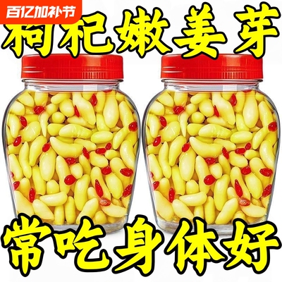 淄博枸杞泡姜芽生姜腌制嫩姜新鲜仔姜泡菜特产姜芽糖醋酸甜下饭菜