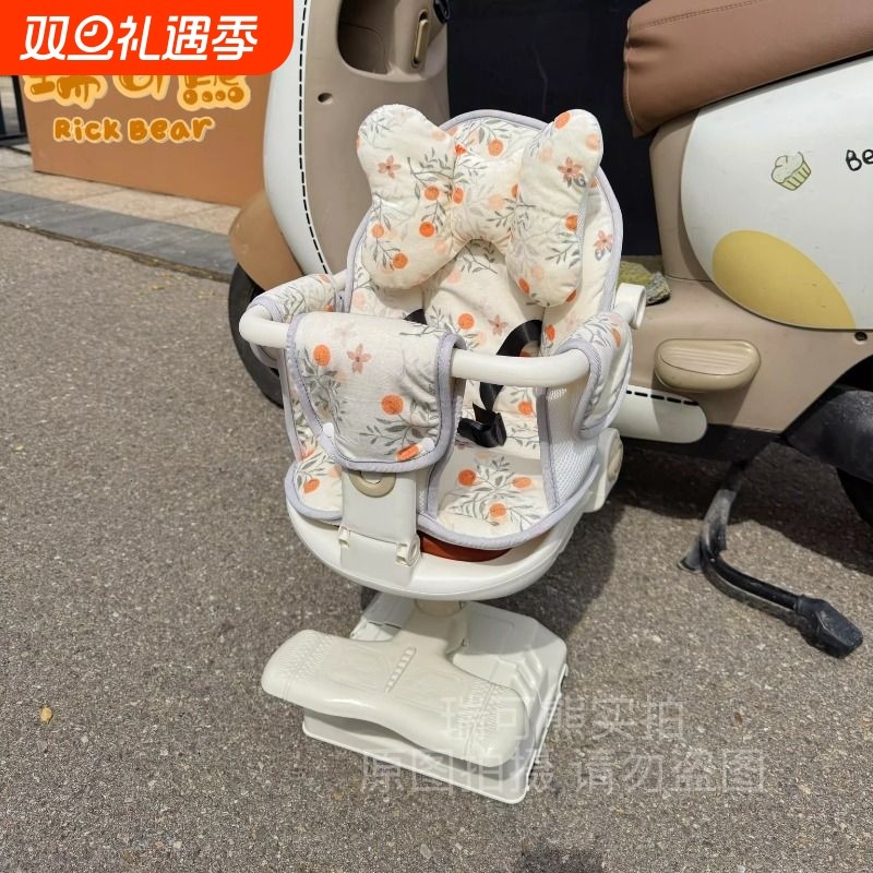 电动车儿童座椅坐垫宝宝电瓶车座椅套摩托车前置儿童座椅坐垫棉垫