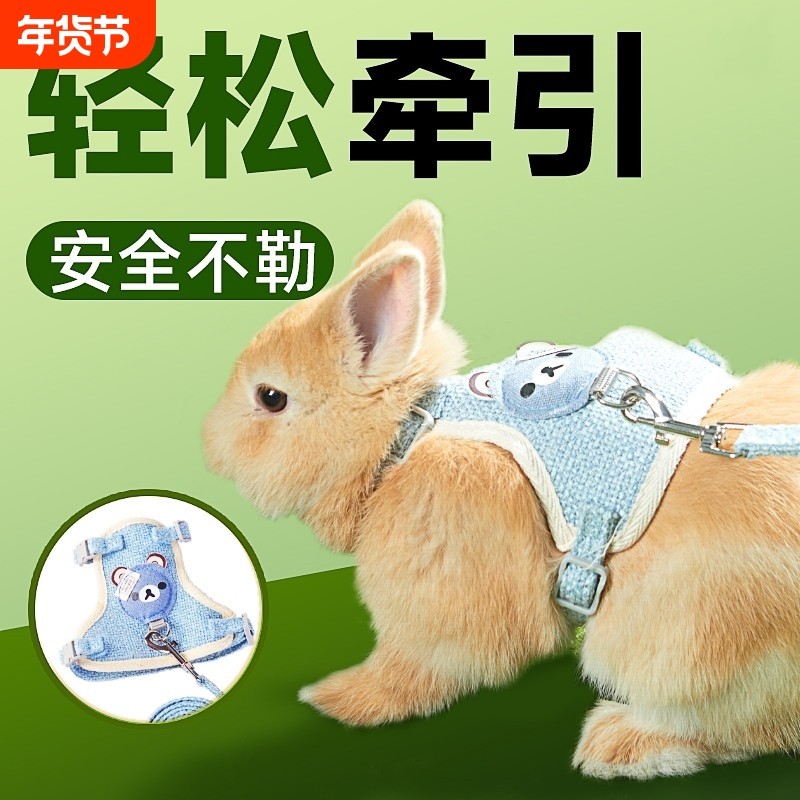 兔子牵引绳遛兔溜兔防挣脱小侏儒宠物用品专用的拴兔绳链子外出绳,宠物/宠物食品及用品,兔绳,淘宝优惠券,粉丝福利购,淘宝优惠卷