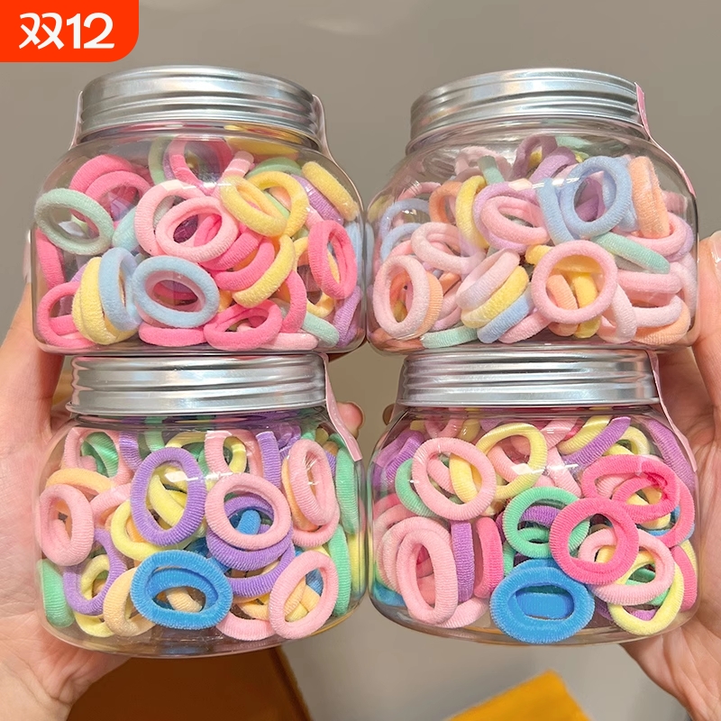 儿童不伤发毛巾圈小女孩拇指橡皮筋发圈高弹力皮筋女扎头宝宝头绳