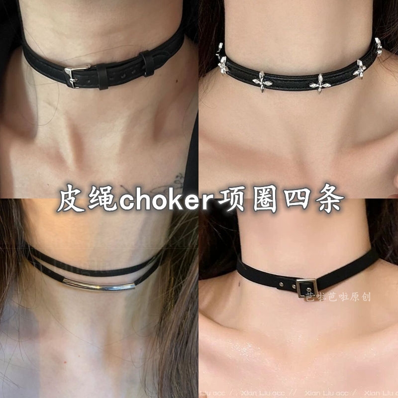 肌理感皮带扣choker项圈高级百搭颈链锁骨项链女2025新款气质时尚