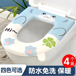 马桶坐垫冬季新款防水家用可爱加厚坐便器坐便圈套马桶垫四季通用
