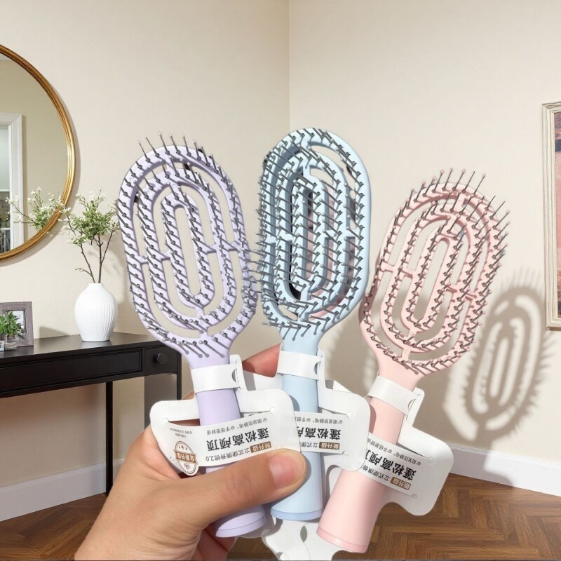 镂空按摩梳子女气囊气垫头部经络学生蓬松造型排骨梳干湿两用头皮