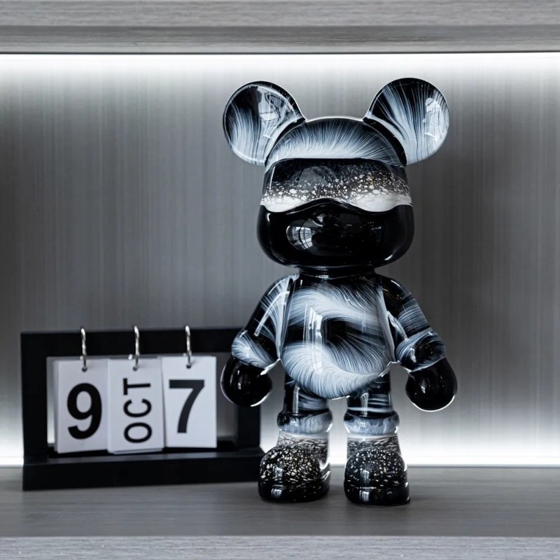 2026新款手工diy流体熊成品客厅潮玩客厅装饰品存钱罐桌面摆件,饰品/流行首饰/时尚饰品新,摆件,淘宝优惠券,粉丝福利购,淘宝优惠卷