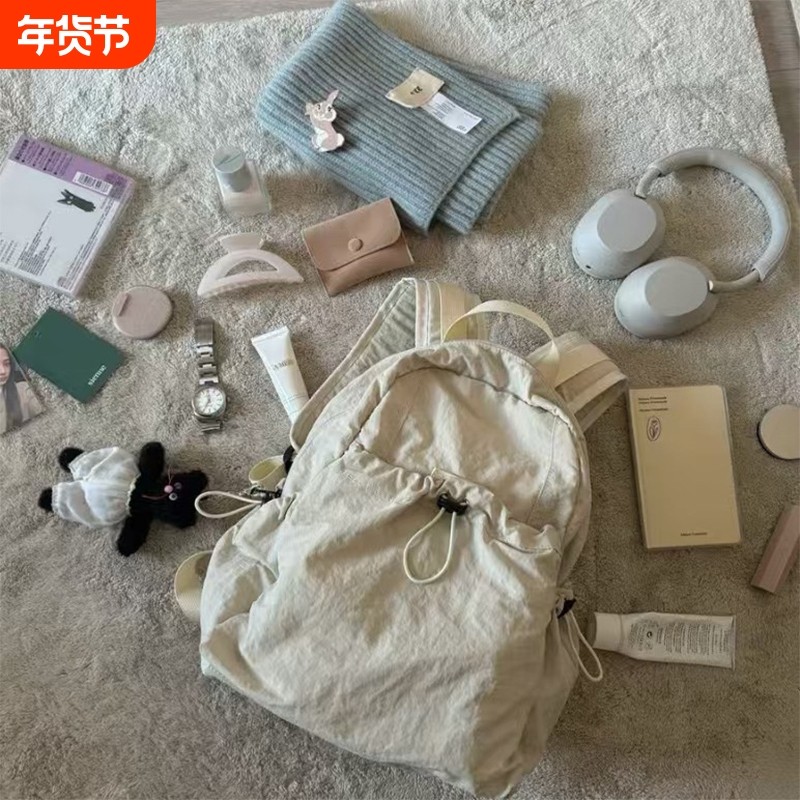 伊布古奇旅游轻便男双肩包新款防水背包女高中生旅行书包登山徒步