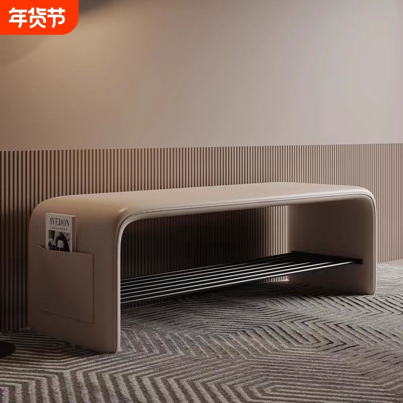 高级感换鞋凳门口家用长条入户可坐鞋柜轻奢高级感户型卧室换鞋凳