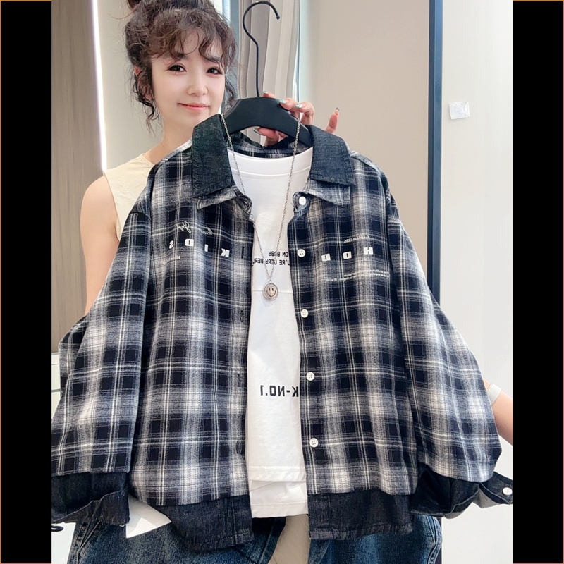 tgc男童外套春秋装2025新款男孩休闲运动上衣秋季儿童装格子衬衫