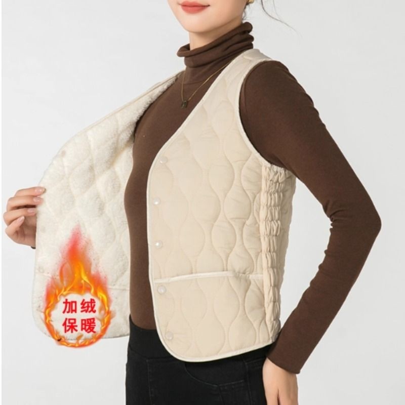 羽绒棉马甲女2025冬新款背心坎肩棉服内穿修身加绒加厚保暖,女士内衣/男士内衣/家居服,保暖背心,淘宝优惠券,粉丝福利购,淘宝优惠卷