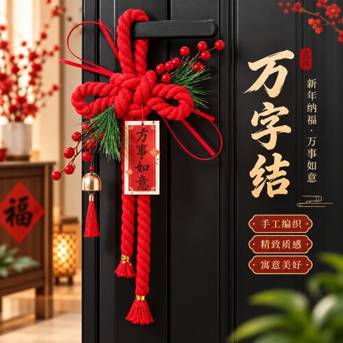 【全网热销】挂装饰入户门万字结