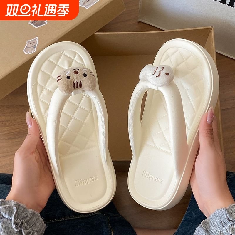 海边度假休闲eva人字拖女夏季日常百搭舒适防滑不臭时尚猫鱼凉拖