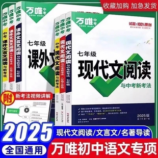 2025新万唯中考初中现代文阅读课外文言文三阶训练语文专项训练七年级八年级九年级阅读理解初三课外组合训练提分总复习资料辅导书