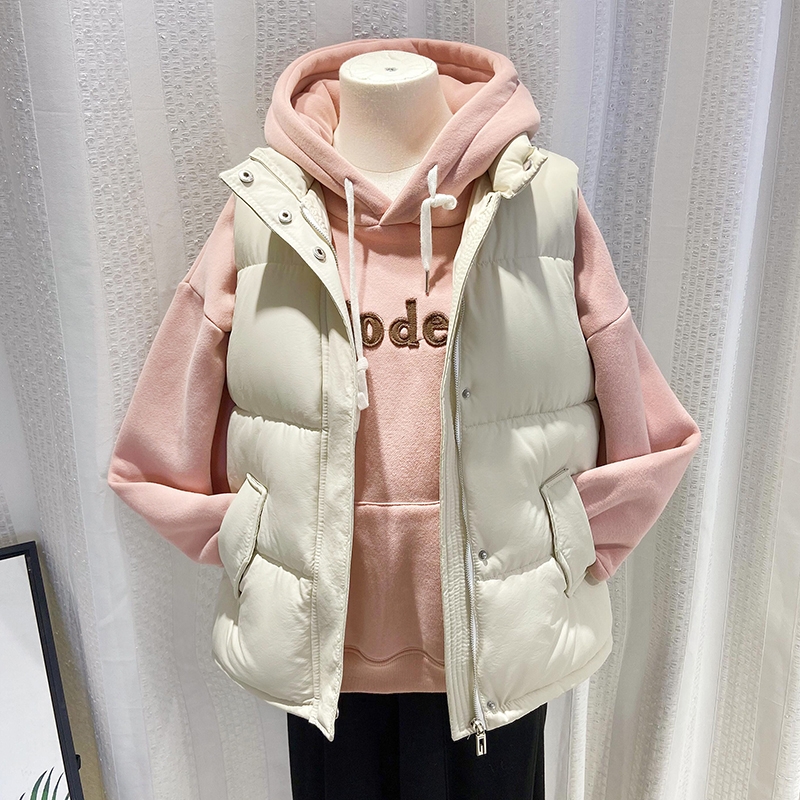 羽绒棉马甲女士秋冬季2025新款学生时尚坎肩百搭外套外穿背心马夹