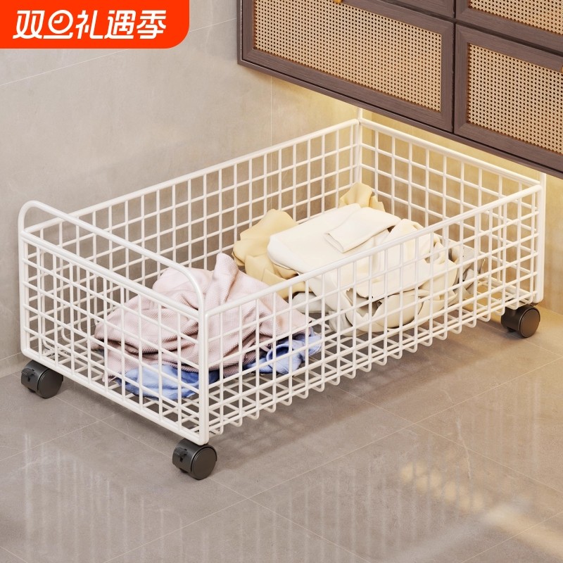 可移动浴室柜下脏衣篮宿舍简约大容量收纳篮家用多功能放衣物神器